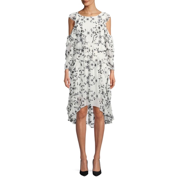 FINAL🚨DONATING SOON‼️ Joie Alpheus Silk Floral-Eyelet Ruffled Dress - Picture 5 of 10